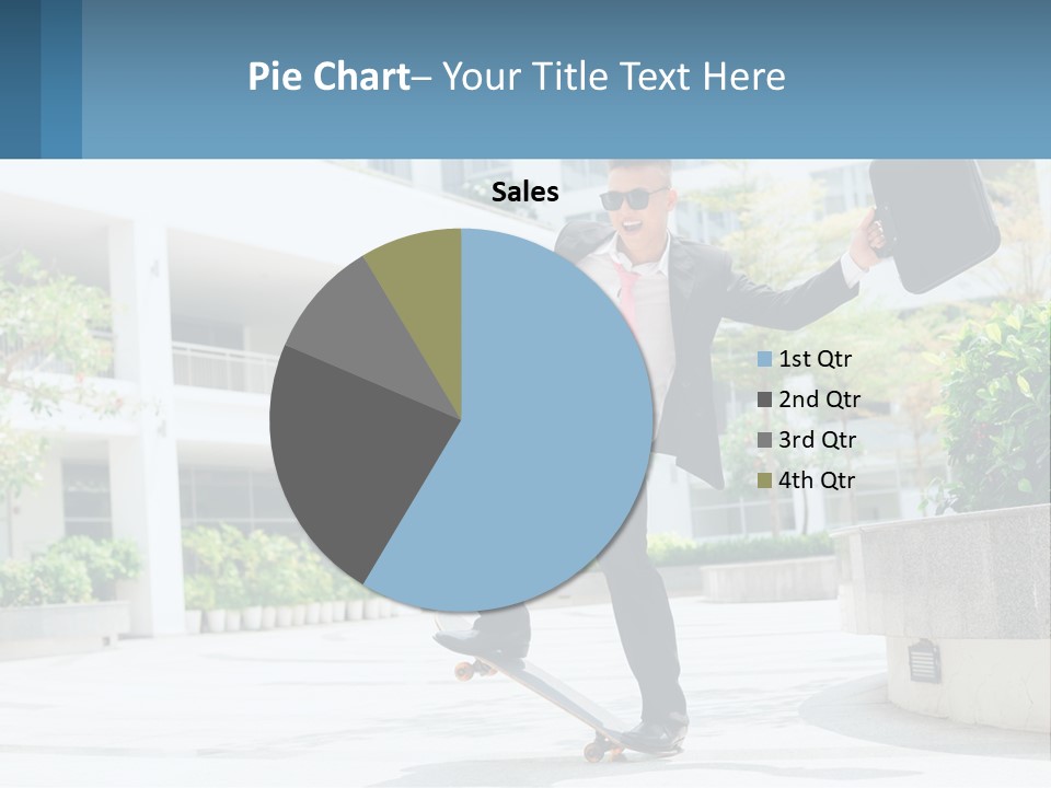 A Man In A Suit And Tie Holding A Briefcase PowerPoint Template