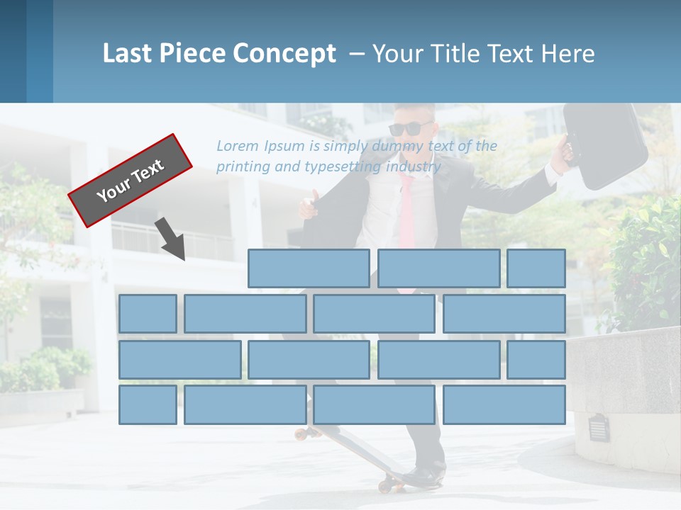 A Man In A Suit And Tie Holding A Briefcase PowerPoint Template