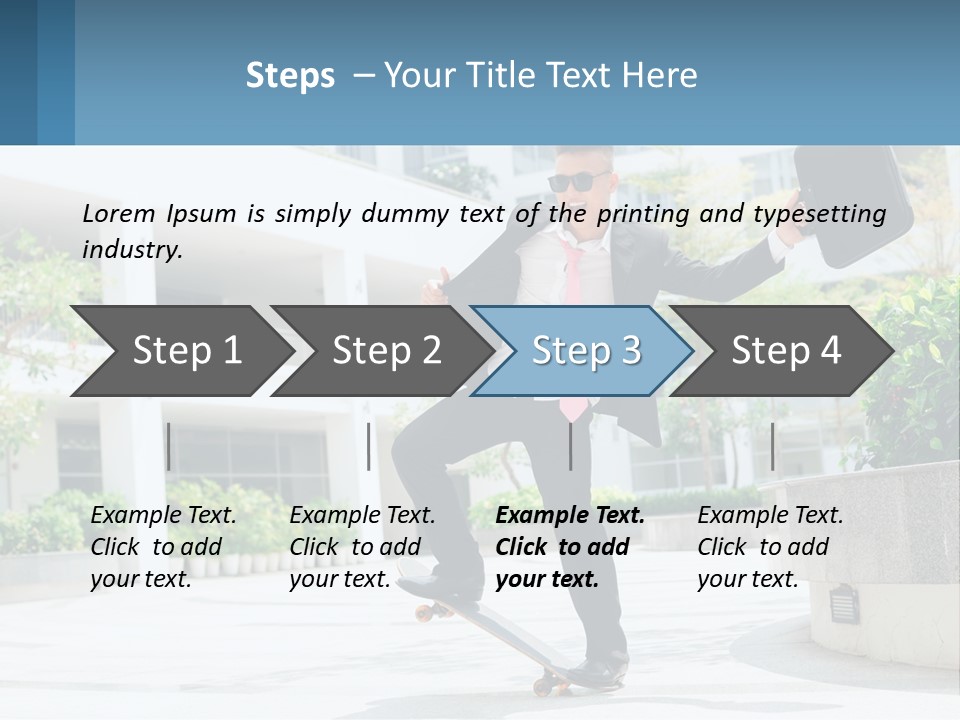 A Man In A Suit And Tie Holding A Briefcase PowerPoint Template