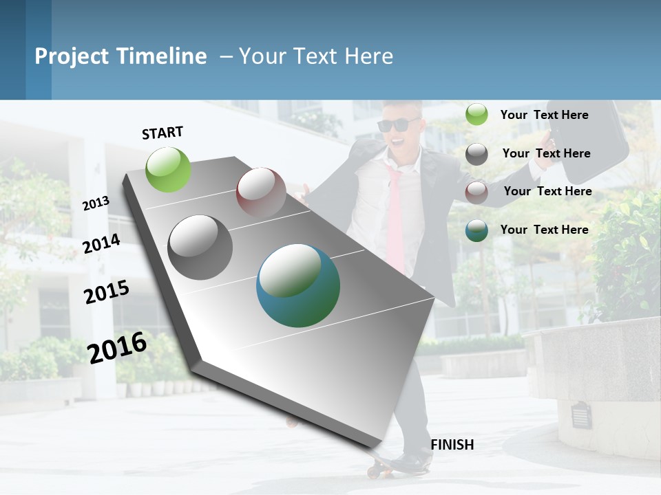 A Man In A Suit And Tie Holding A Briefcase PowerPoint Template