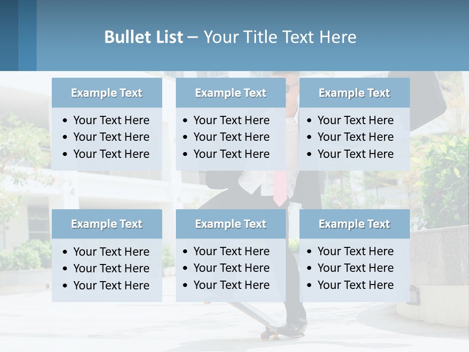 A Man In A Suit And Tie Holding A Briefcase PowerPoint Template