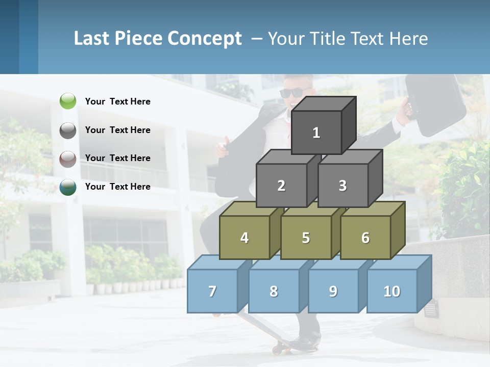 A Man In A Suit And Tie Holding A Briefcase PowerPoint Template