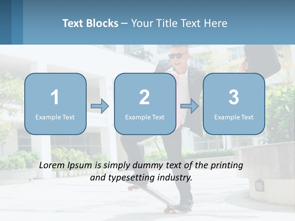 A Man In A Suit And Tie Holding A Briefcase PowerPoint Template
