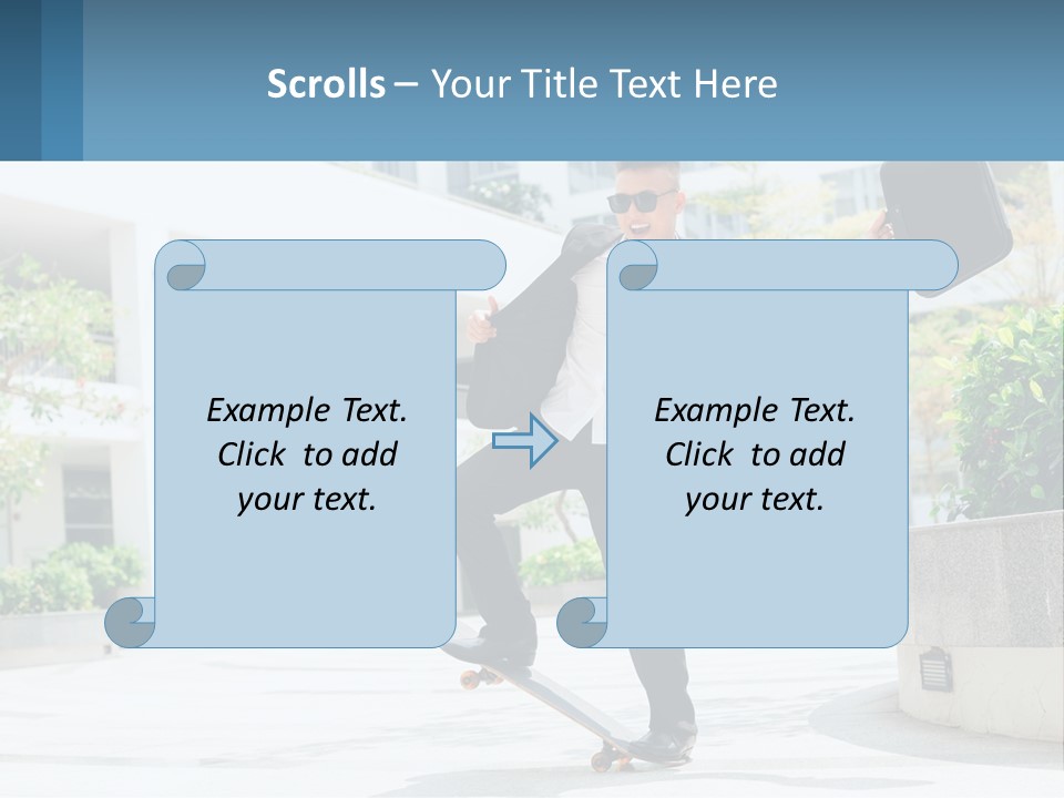 A Man In A Suit And Tie Holding A Briefcase PowerPoint Template