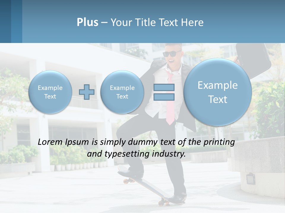 A Man In A Suit And Tie Holding A Briefcase PowerPoint Template
