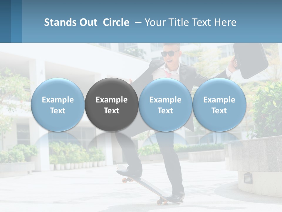 A Man In A Suit And Tie Holding A Briefcase PowerPoint Template