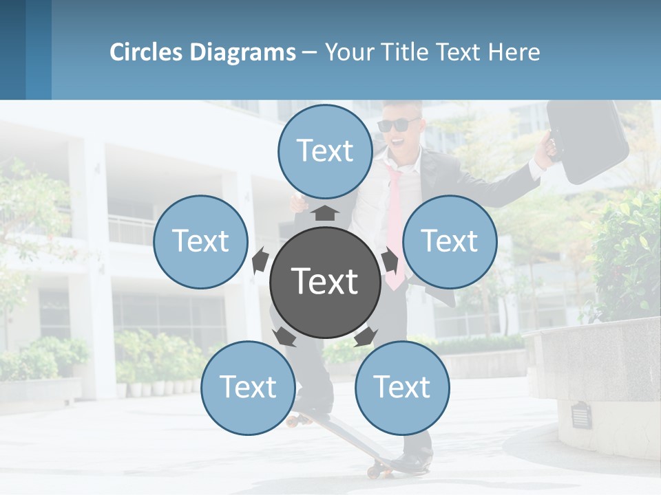 A Man In A Suit And Tie Holding A Briefcase PowerPoint Template