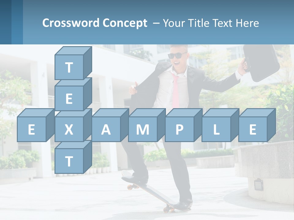 A Man In A Suit And Tie Holding A Briefcase PowerPoint Template