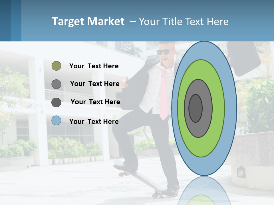 A Man In A Suit And Tie Holding A Briefcase PowerPoint Template