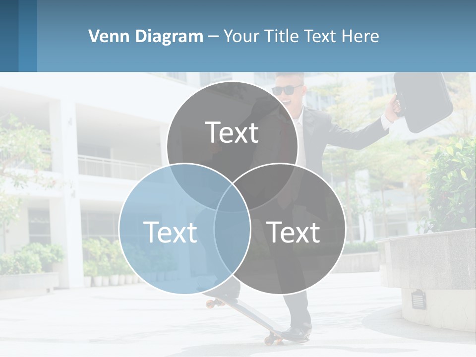 A Man In A Suit And Tie Holding A Briefcase PowerPoint Template
