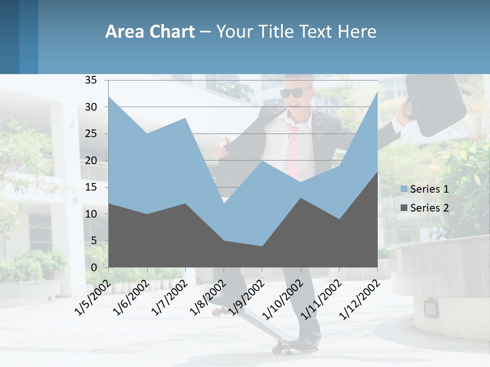 A Man In A Suit And Tie Holding A Briefcase PowerPoint Template