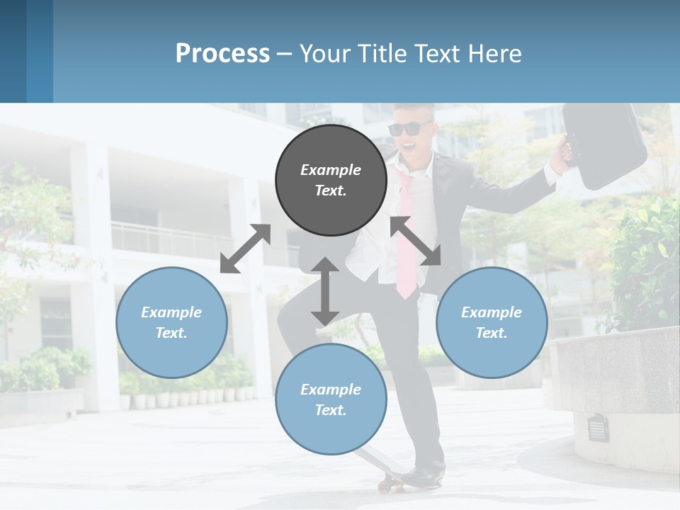 A Man In A Suit And Tie Holding A Briefcase PowerPoint Template