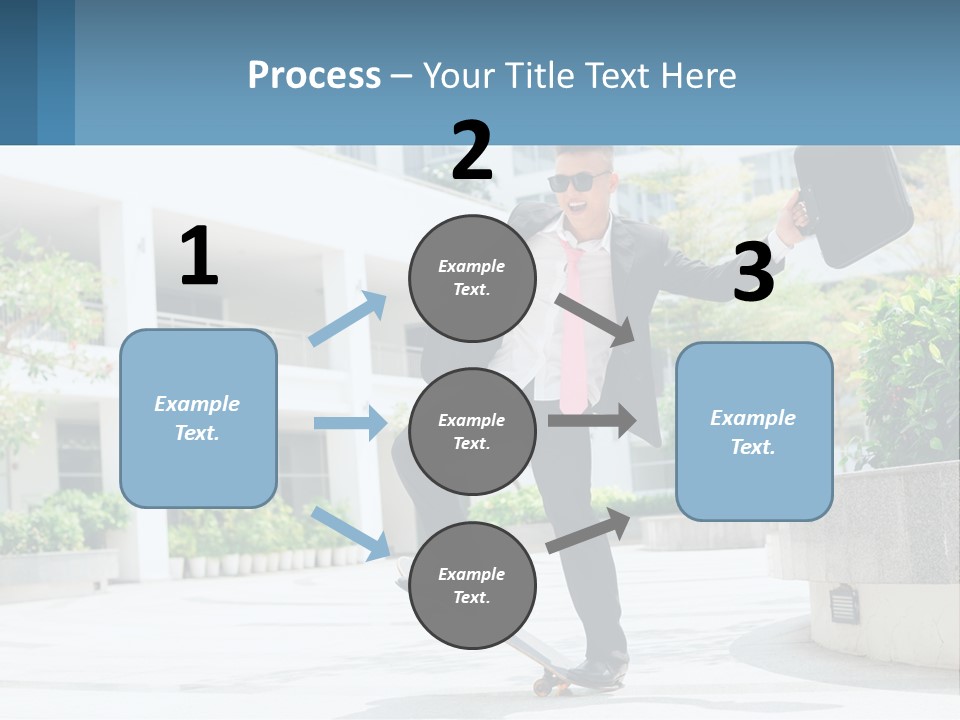 A Man In A Suit And Tie Holding A Briefcase PowerPoint Template