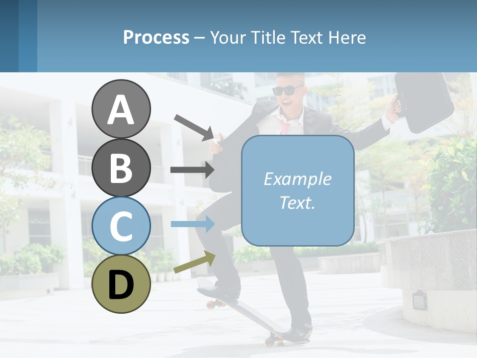 A Man In A Suit And Tie Holding A Briefcase PowerPoint Template