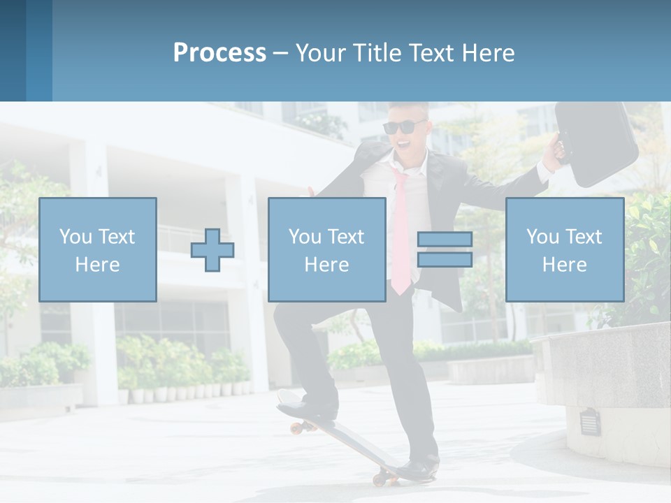 A Man In A Suit And Tie Holding A Briefcase PowerPoint Template