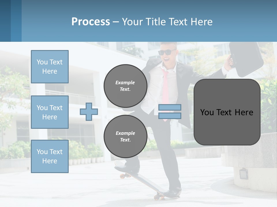 A Man In A Suit And Tie Holding A Briefcase PowerPoint Template