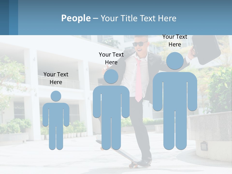 A Man In A Suit And Tie Holding A Briefcase PowerPoint Template