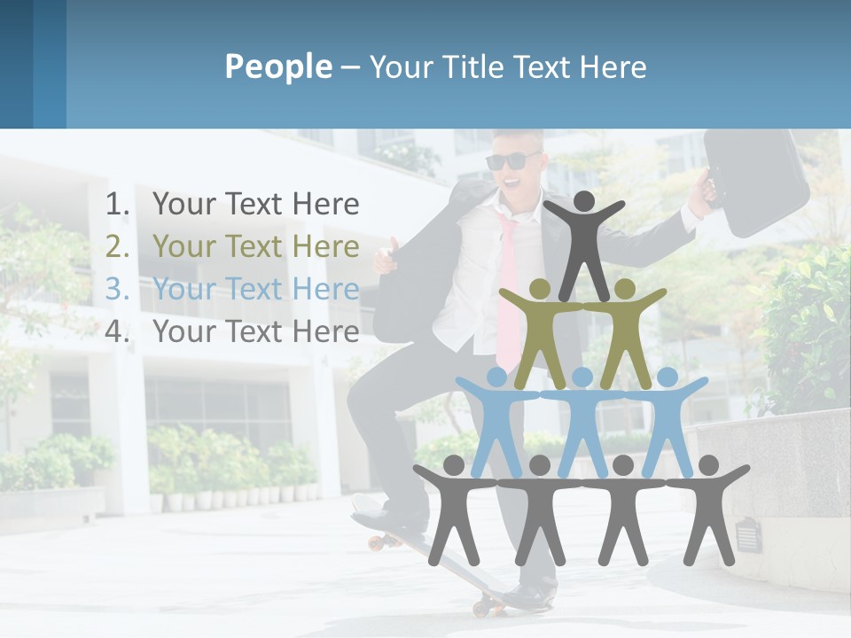 A Man In A Suit And Tie Holding A Briefcase PowerPoint Template