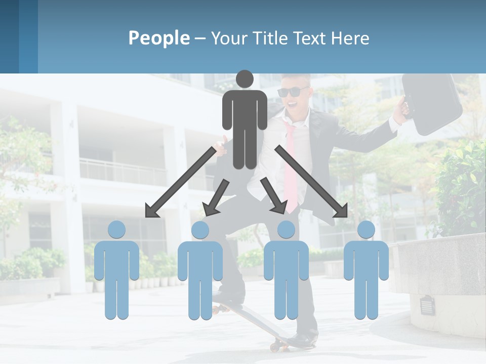 A Man In A Suit And Tie Holding A Briefcase PowerPoint Template