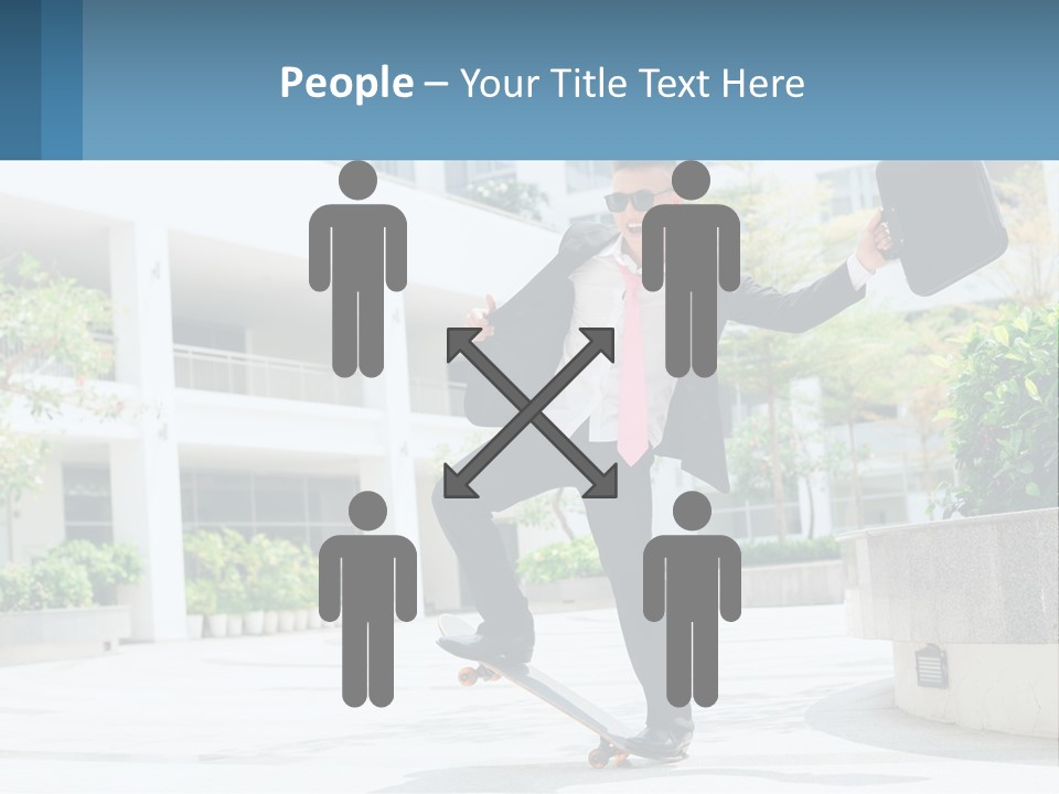 A Man In A Suit And Tie Holding A Briefcase PowerPoint Template