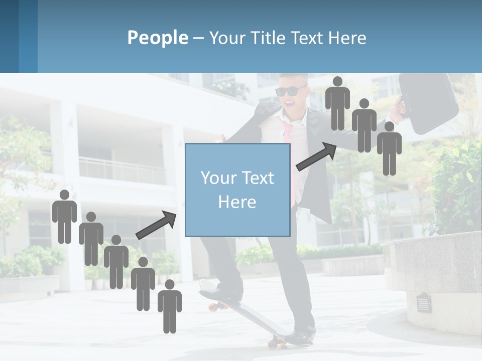 A Man In A Suit And Tie Holding A Briefcase PowerPoint Template