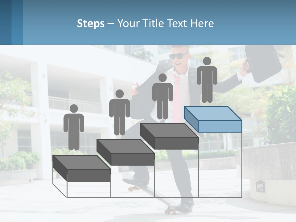 A Man In A Suit And Tie Holding A Briefcase PowerPoint Template