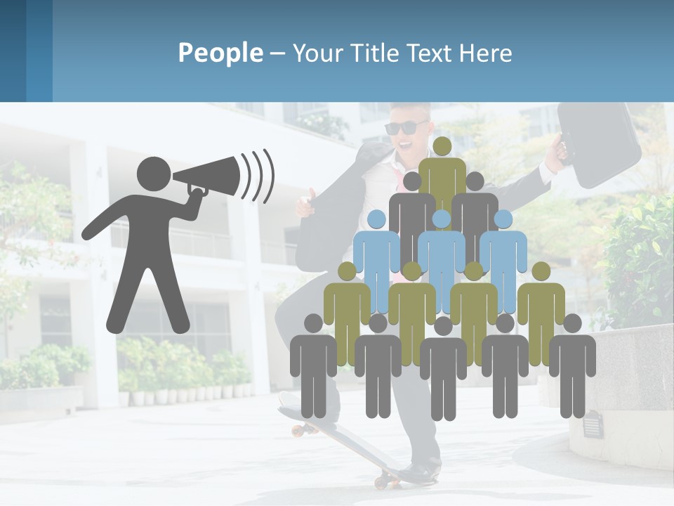 A Man In A Suit And Tie Holding A Briefcase PowerPoint Template