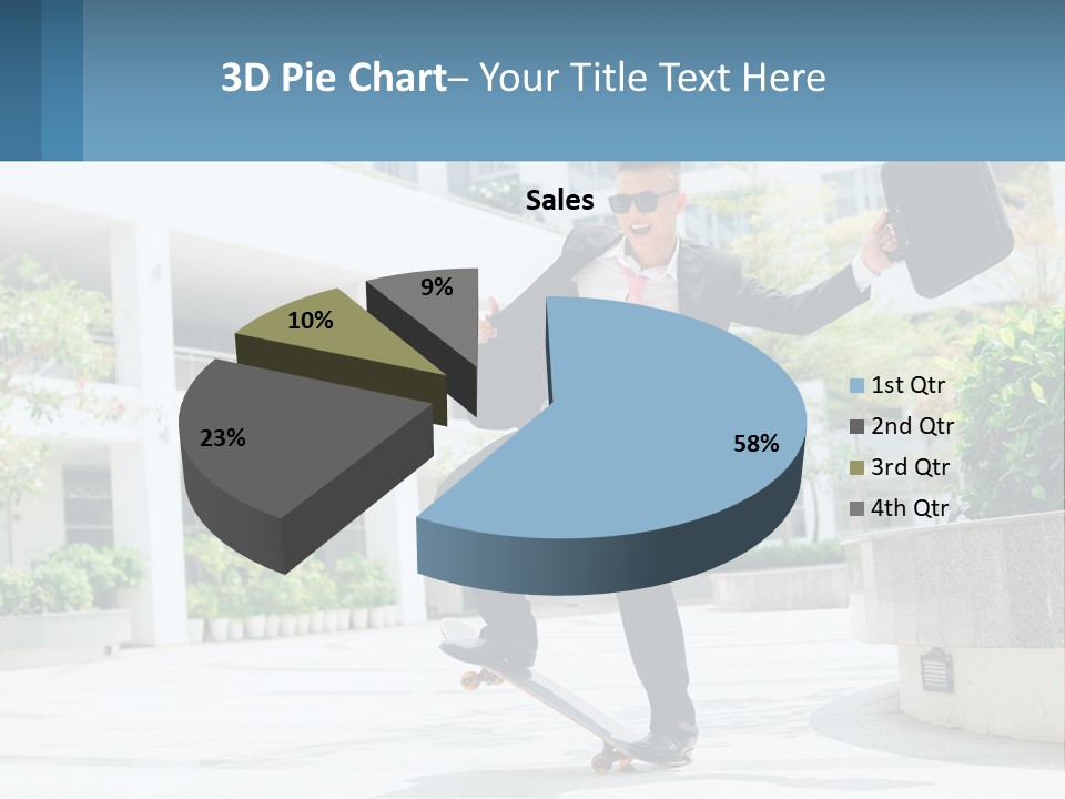 A Man In A Suit And Tie Holding A Briefcase PowerPoint Template