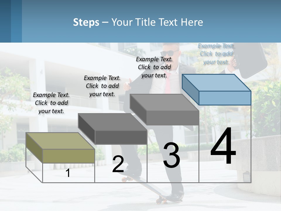 A Man In A Suit And Tie Holding A Briefcase PowerPoint Template