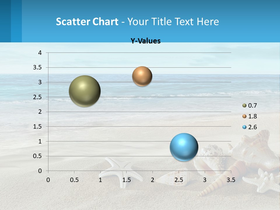 Seashells And Starfish On The Beach Powerpoint Template PowerPoint Template