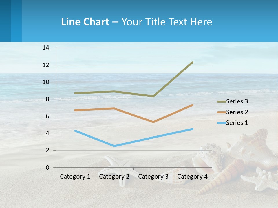 Seashells And Starfish On The Beach Powerpoint Template PowerPoint Template