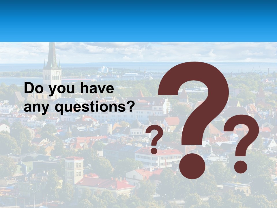 An Aerial View Of A City With A Church Steeple PowerPoint Template