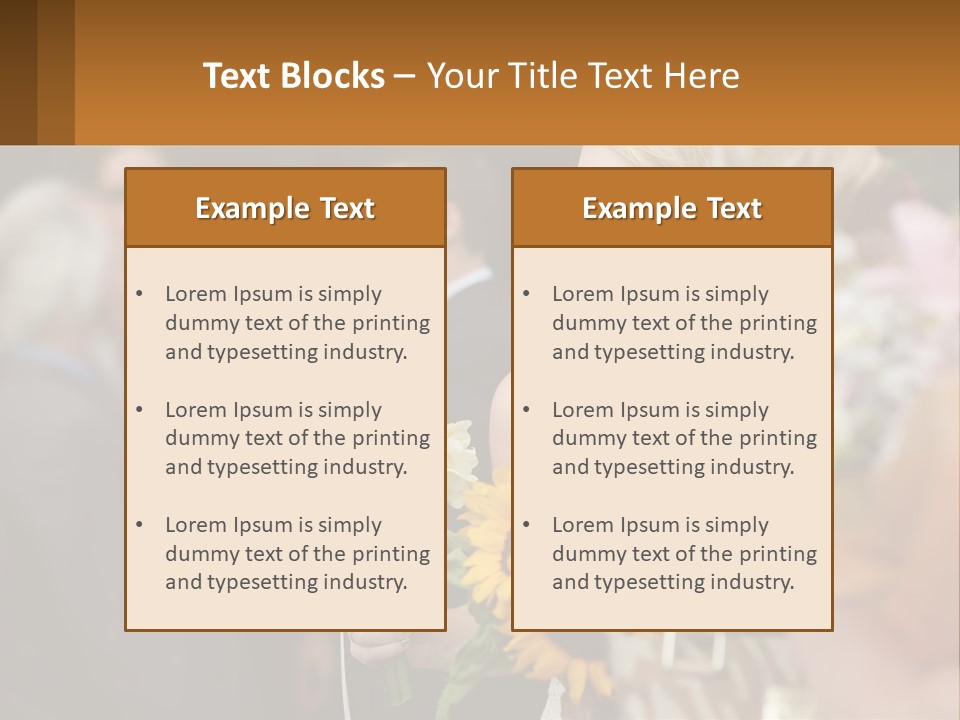 A Woman Sitting At A Table With Sunflowers And Other Flowers PowerPoint Template