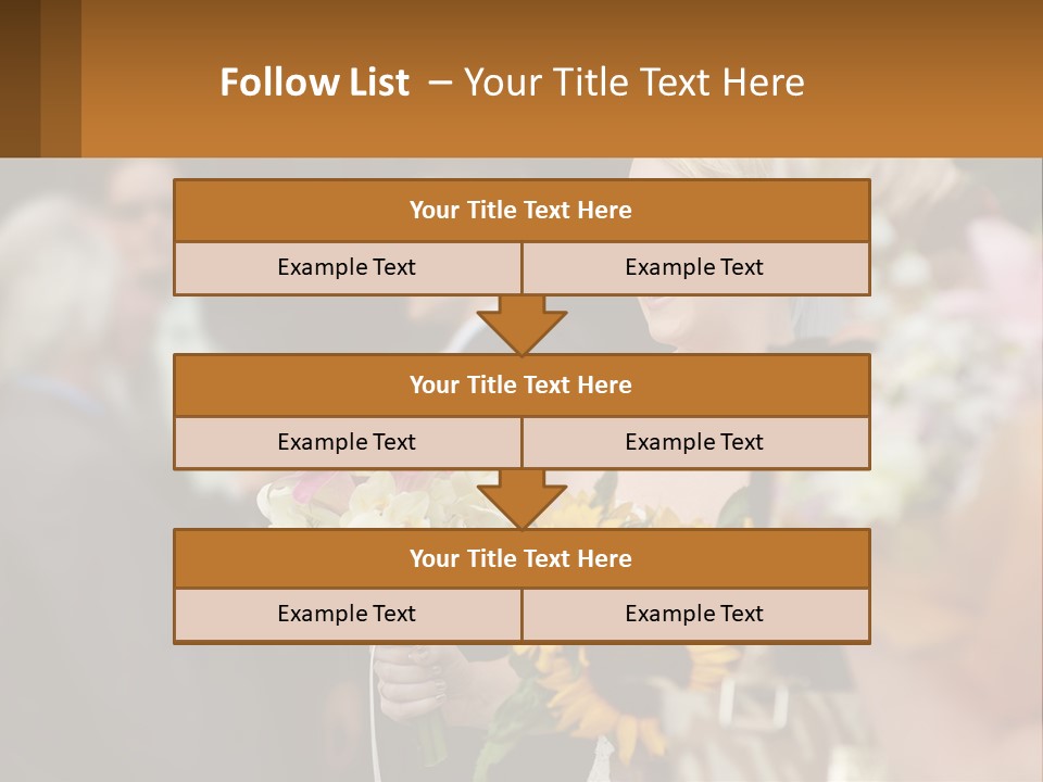 A Woman Sitting At A Table With Sunflowers And Other Flowers PowerPoint Template