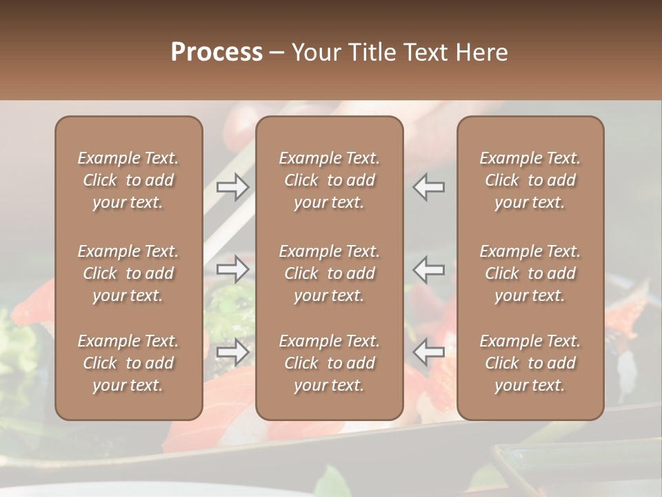 A Person Holding Chopsticks Over A Plate Of Sushi PowerPoint Template