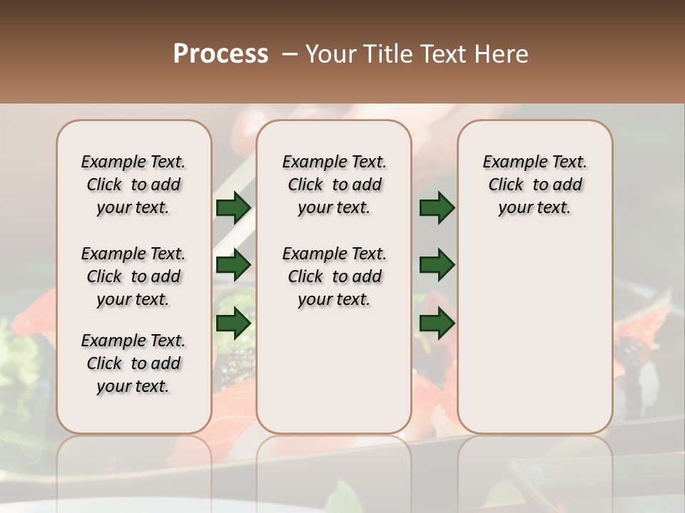 A Person Holding Chopsticks Over A Plate Of Sushi PowerPoint Template