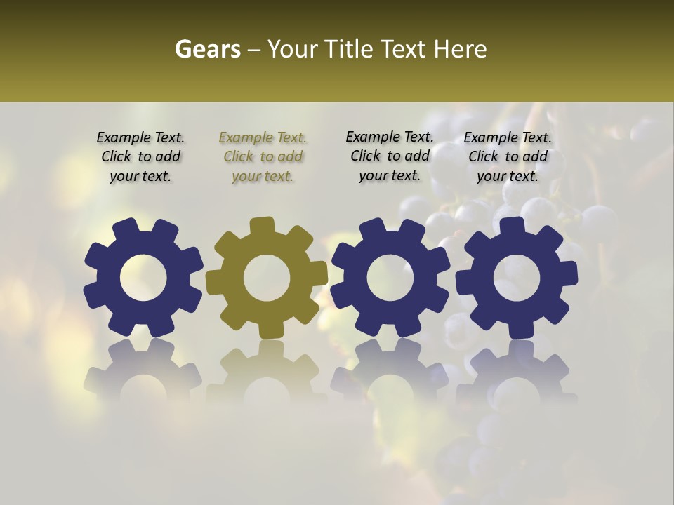 A Bunch Of Grapes Hanging From A Vine PowerPoint Template