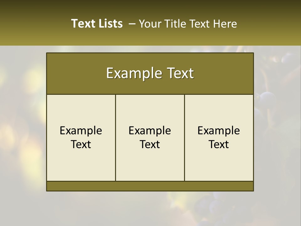 A Bunch Of Grapes Hanging From A Vine PowerPoint Template
