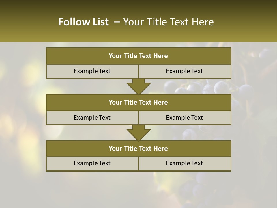 A Bunch Of Grapes Hanging From A Vine PowerPoint Template