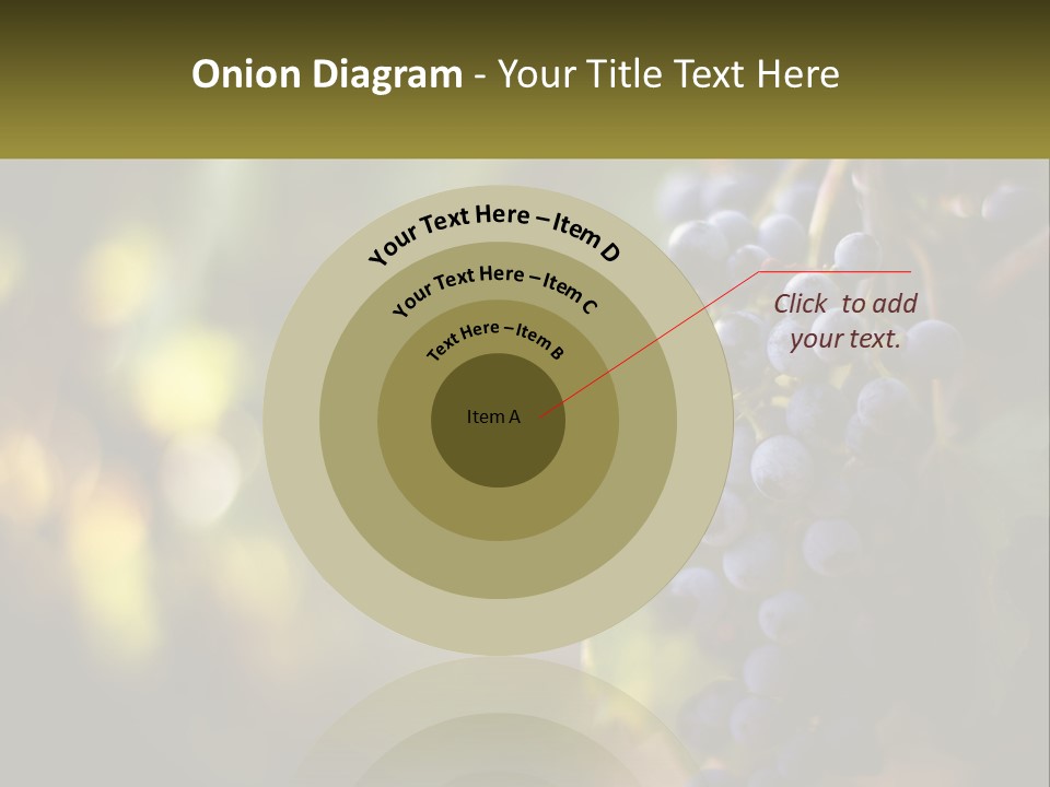 A Bunch Of Grapes Hanging From A Vine PowerPoint Template