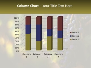 A Bunch Of Grapes Hanging From A Vine PowerPoint Template