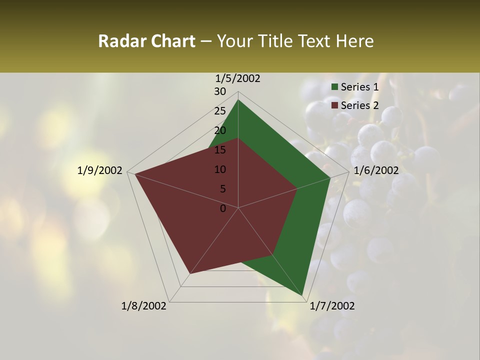 A Bunch Of Grapes Hanging From A Vine PowerPoint Template