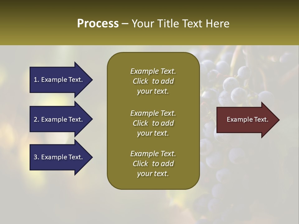 A Bunch Of Grapes Hanging From A Vine PowerPoint Template