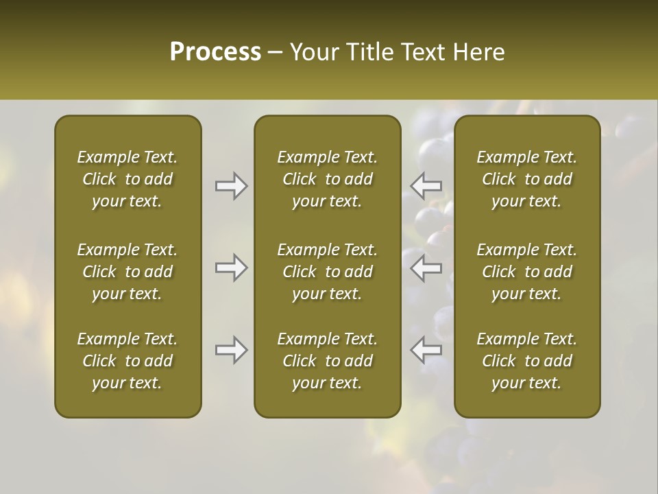 A Bunch Of Grapes Hanging From A Vine PowerPoint Template