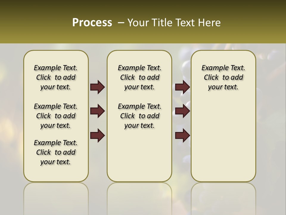 A Bunch Of Grapes Hanging From A Vine PowerPoint Template