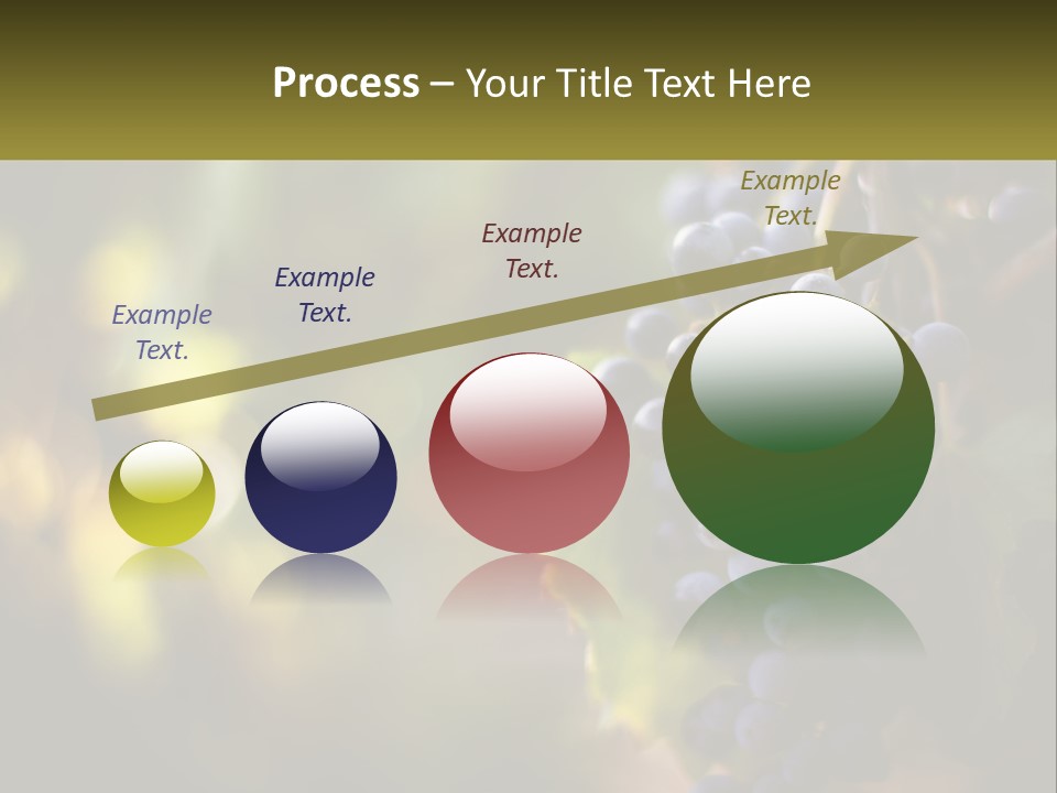A Bunch Of Grapes Hanging From A Vine PowerPoint Template