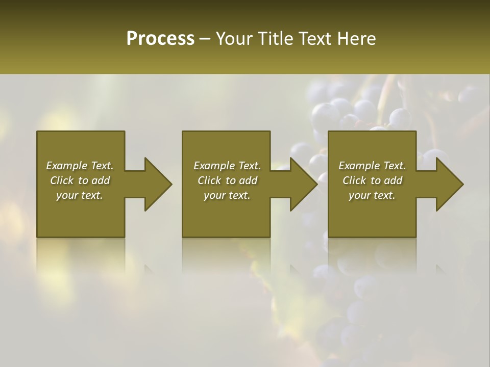 A Bunch Of Grapes Hanging From A Vine PowerPoint Template
