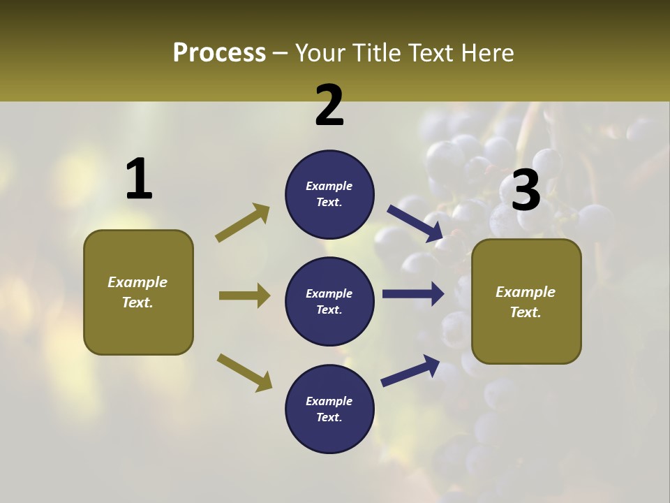 A Bunch Of Grapes Hanging From A Vine PowerPoint Template