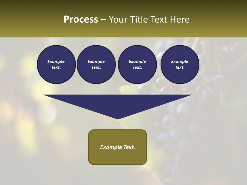A Bunch Of Grapes Hanging From A Vine PowerPoint Template