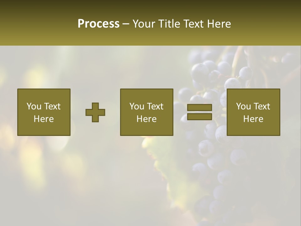 A Bunch Of Grapes Hanging From A Vine PowerPoint Template